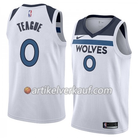 NBA Minnesota Timberwolves Trikot Jeff Teague 0 Nike 2017-18 Weiß Swingman - Herren